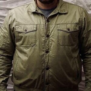 Lucky Brand Khaki Military Jacket